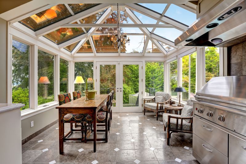 Sunroom with Custom Windows